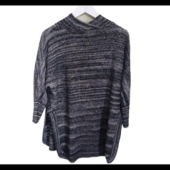 FIELD FLOWER (Anthropologie) SpaceDye Tunic With Draped Cowl Neck Grey Sz Small - Picture 11 of 14